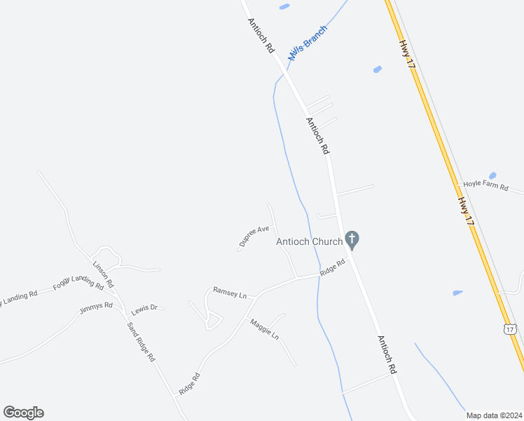 map of restaurants, bars, coffee shops, grocery stores, and more near 849 Wildwood Pointe Drive in New Bern