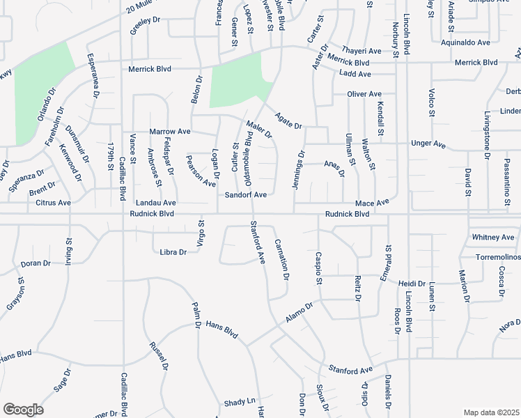 map of restaurants, bars, coffee shops, grocery stores, and more near Oldsmobile Boulevard in California City