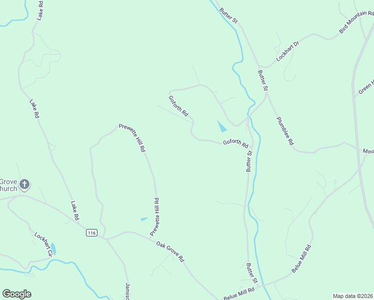 map of restaurants, bars, coffee shops, grocery stores, and more near 121 Goforth Road in Landrum