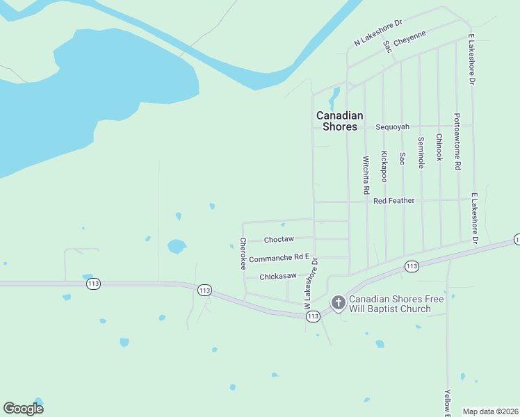 map of restaurants, bars, coffee shops, grocery stores, and more near Cherokee in Indianola