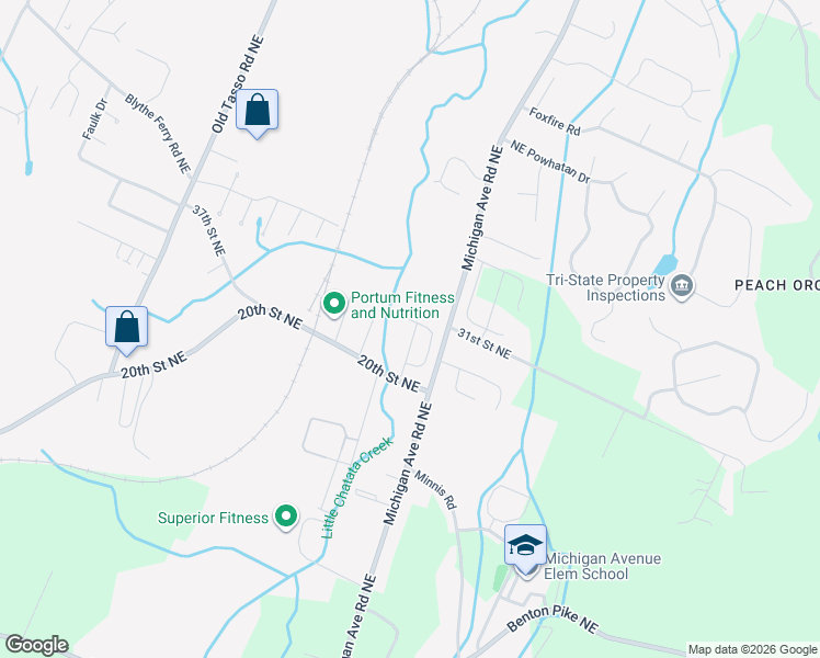 map of restaurants, bars, coffee shops, grocery stores, and more near 3049 Holly Brook Circle in Cleveland