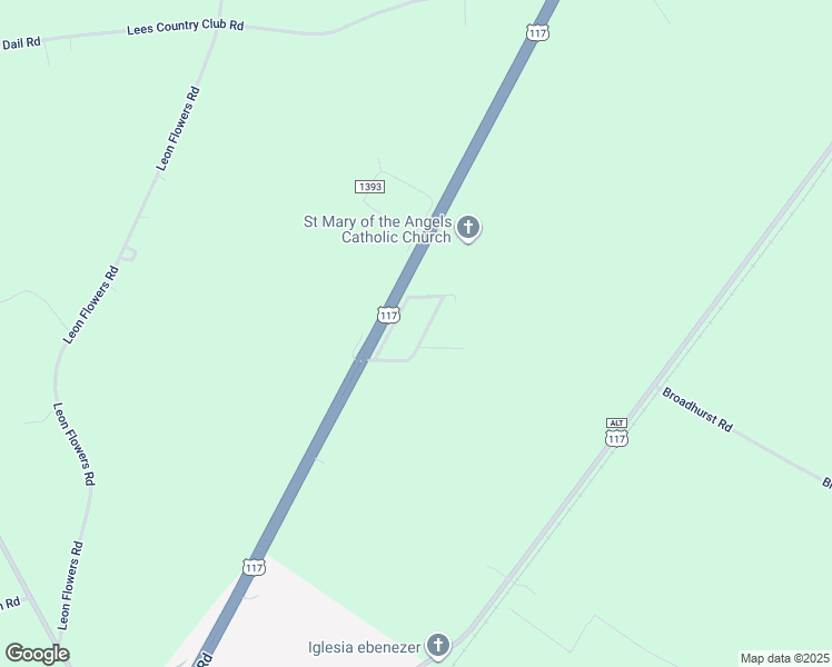 map of restaurants, bars, coffee shops, grocery stores, and more near 139 East Pine Forest Road in Mount Olive