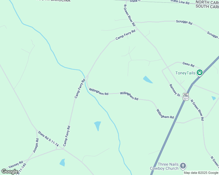map of restaurants, bars, coffee shops, grocery stores, and more near 238 Willingham Road in Gaffney