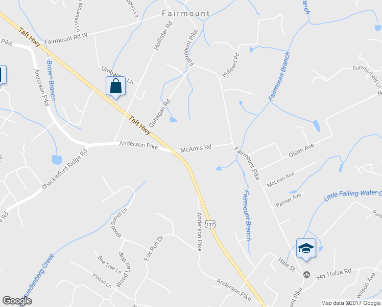 map of restaurants, bars, coffee shops, grocery stores, and more near 3410 Taft Hwy in Signal Mountain