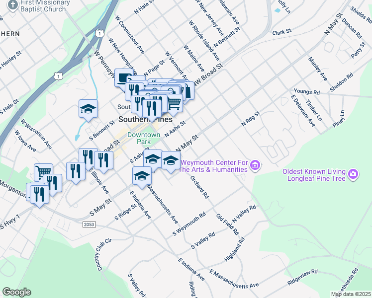 165 North May Street, Southern Pines NC Walk Score