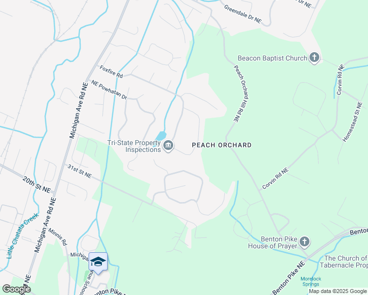 map of restaurants, bars, coffee shops, grocery stores, and more near 3605 Steeple Chase Ln in Cleveland