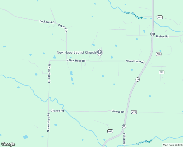 map of restaurants, bars, coffee shops, grocery stores, and more near 14834 North New Hope Road in Dardanelle
