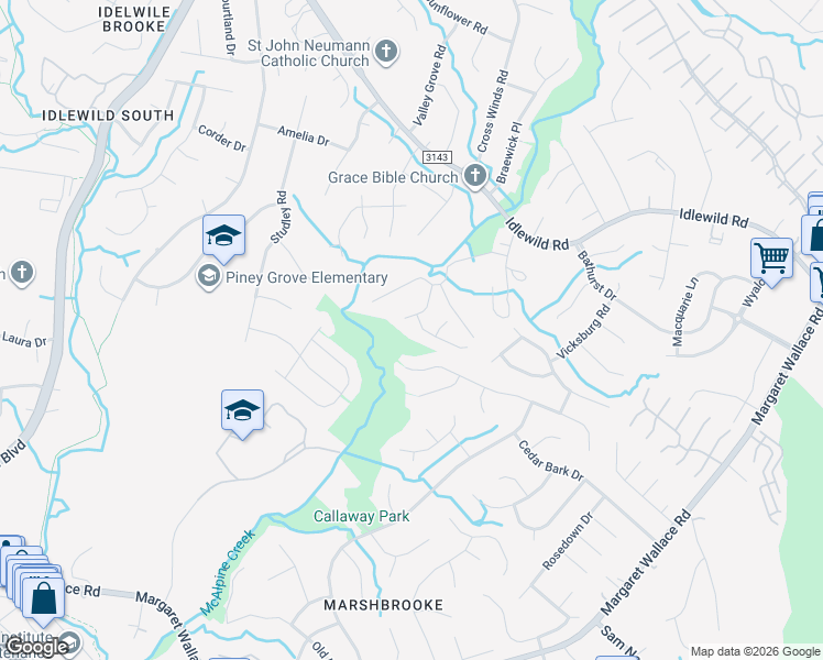map of restaurants, bars, coffee shops, grocery stores, and more near in Charlotte