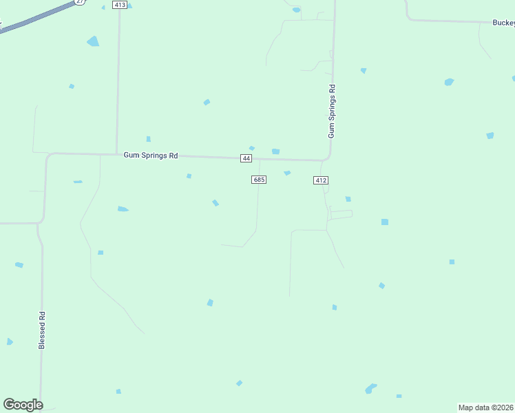 map of restaurants, bars, coffee shops, grocery stores, and more near County Road 685 in Yell County