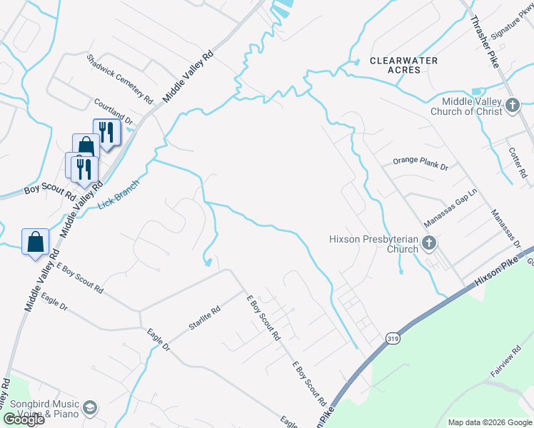 map of restaurants, bars, coffee shops, grocery stores, and more near 1829 Chadwick Court in Middle Valley