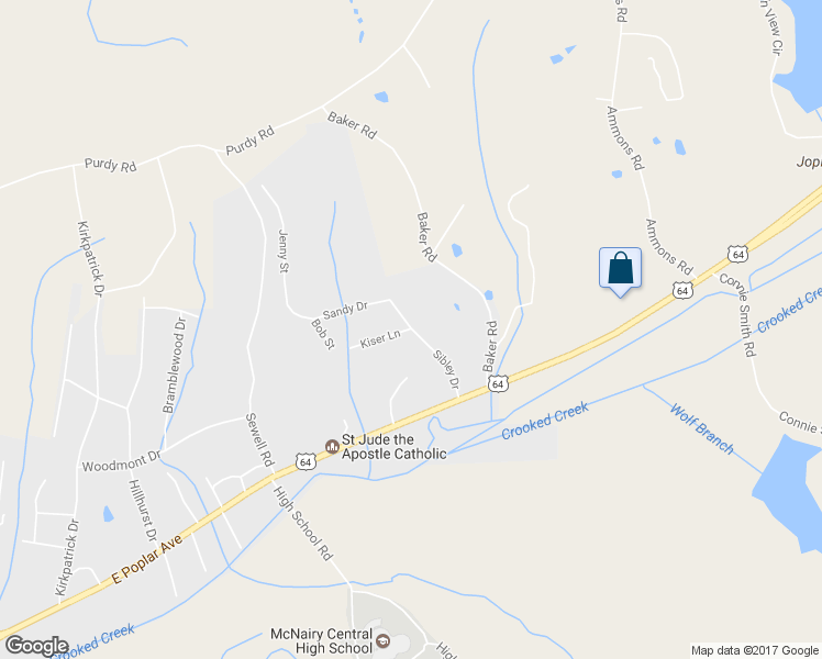 map of restaurants, bars, coffee shops, grocery stores, and more near 100 Kiser Lane in Selmer