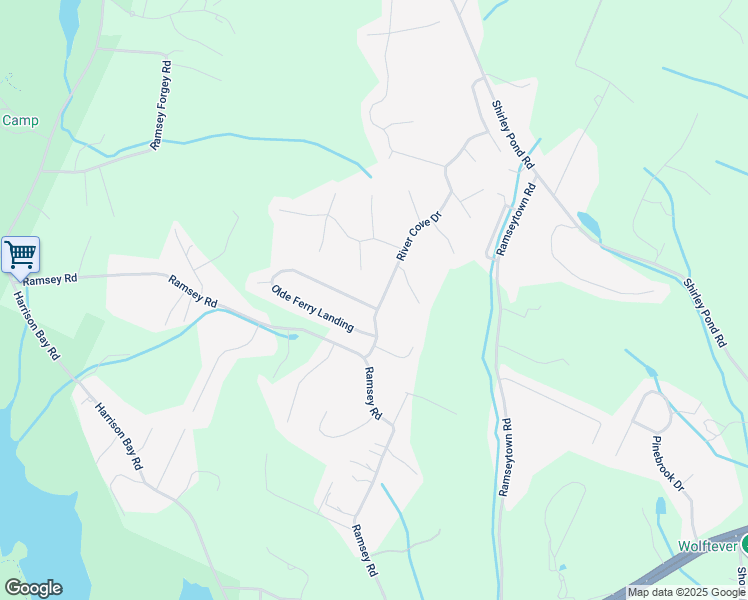 map of restaurants, bars, coffee shops, grocery stores, and more near 6568 Olde Ferry Landing in Harrison