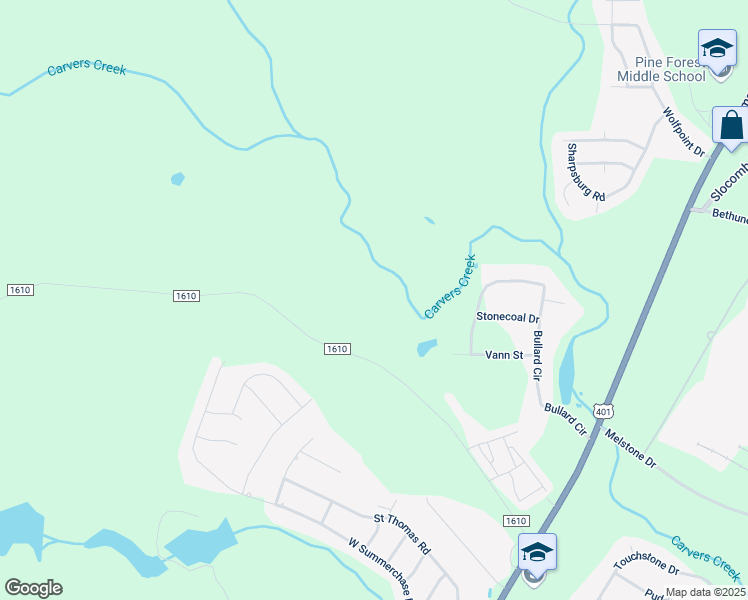 map of restaurants, bars, coffee shops, grocery stores, and more near 280 McCloskey Road in Fayetteville