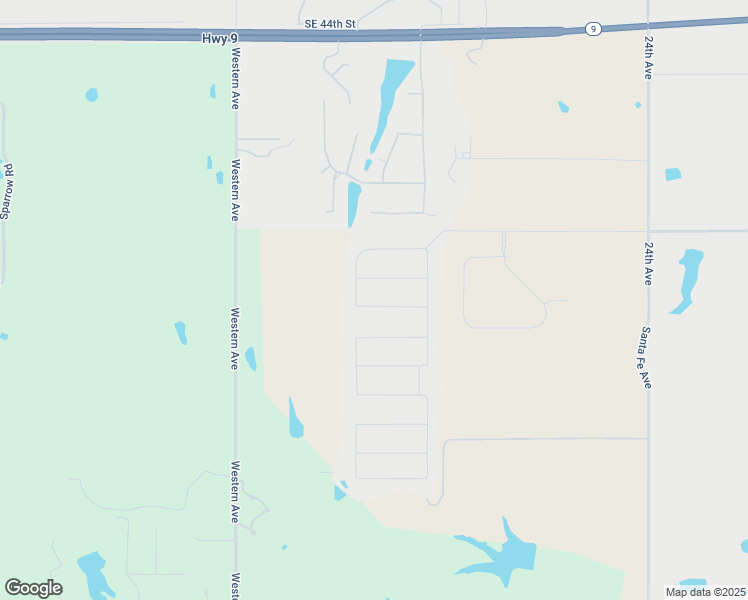 map of restaurants, bars, coffee shops, grocery stores, and more near 18348 Wild Horse Trail in Norman