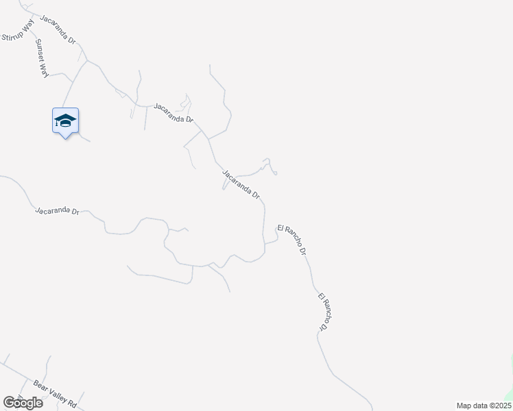 map of restaurants, bars, coffee shops, grocery stores, and more near 24351 Jacaranda Drive in Tehachapi