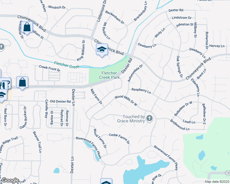 map of restaurants, bars, coffee shops, grocery stores, and more near 8657 Meadow Green Drive in Memphis