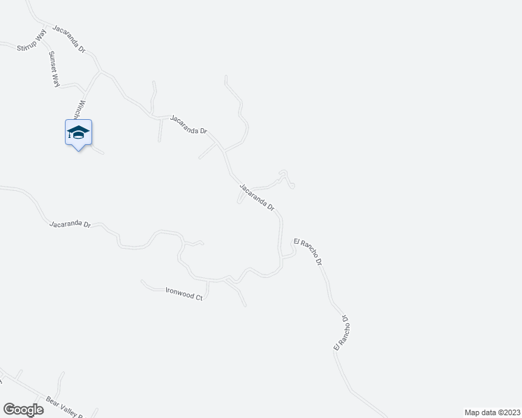 map of restaurants, bars, coffee shops, grocery stores, and more near 24381 Jacaranda Drive in Tehachapi