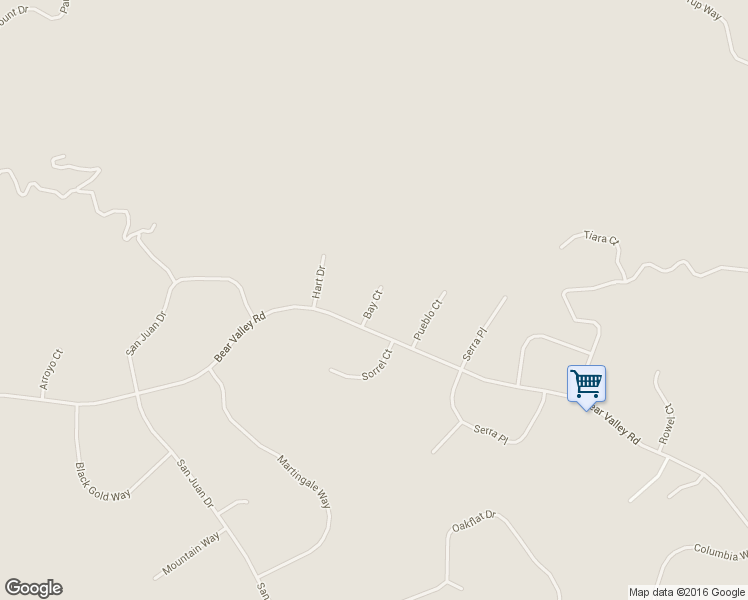 map of restaurants, bars, coffee shops, grocery stores, and more near 24451 Bay Court in Tehachapi