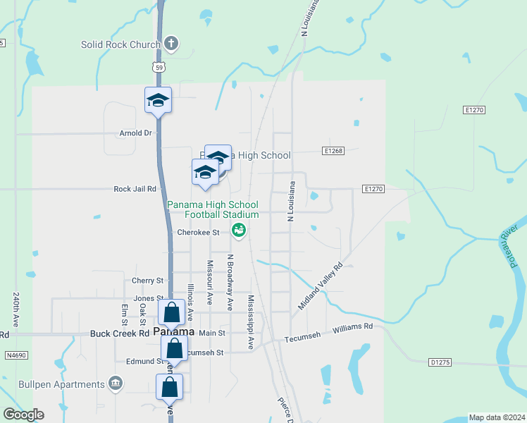 map of restaurants, bars, coffee shops, grocery stores, and more near in Panama