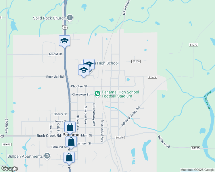map of restaurants, bars, coffee shops, grocery stores, and more near in Panama