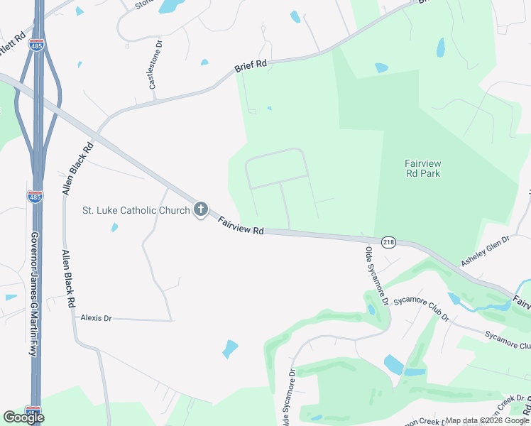 map of restaurants, bars, coffee shops, grocery stores, and more near 8120 Rolling Fields Road in Charlotte