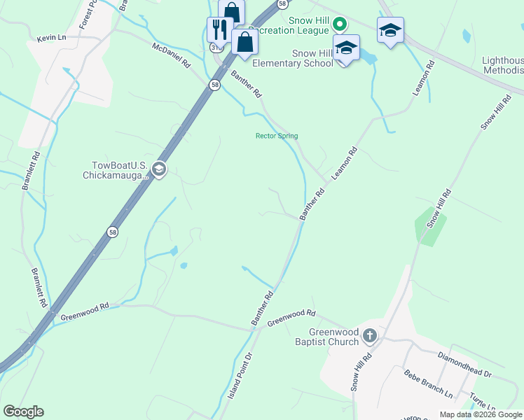 map of restaurants, bars, coffee shops, grocery stores, and more near 7524 Banther Road in Harrison