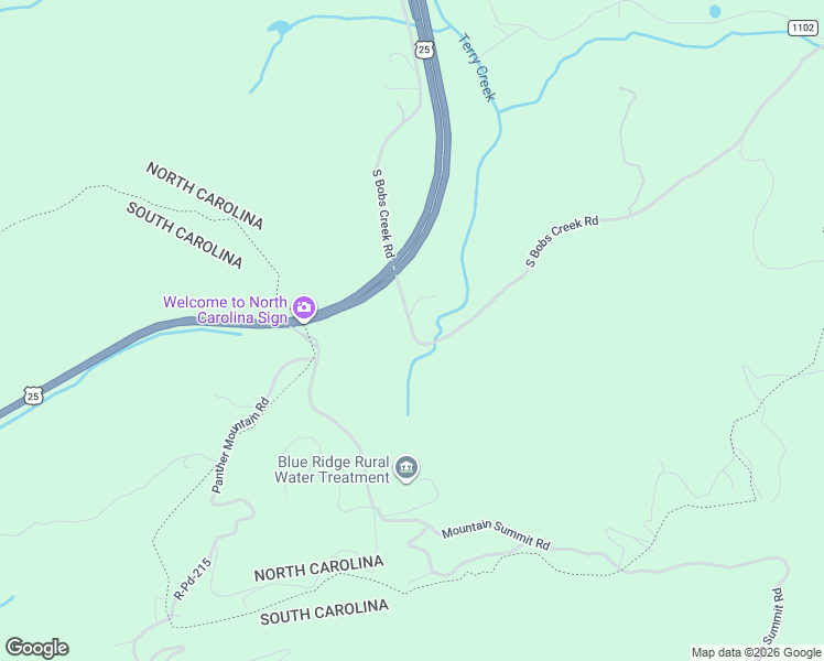 map of restaurants, bars, coffee shops, grocery stores, and more near 1298 South Bobs Creek Road in Zirconia
