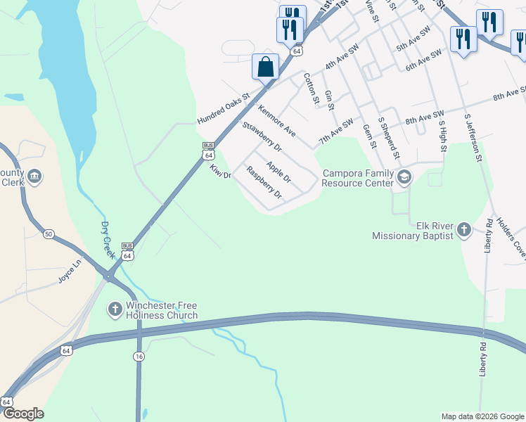 map of restaurants, bars, coffee shops, grocery stores, and more near 90 raspberry dr in Winchester