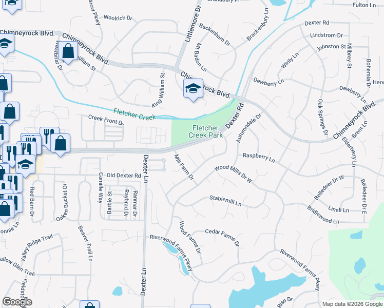 map of restaurants, bars, coffee shops, grocery stores, and more near 1758 Meadow River Cove in Memphis
