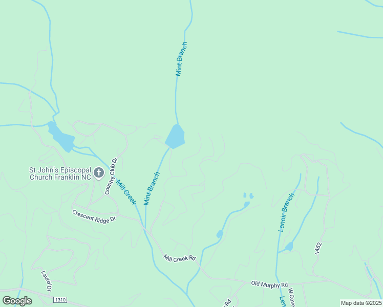 map of restaurants, bars, coffee shops, grocery stores, and more near 1072 Mill Creek Road in Franklin