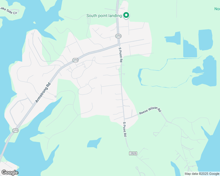 map of restaurants, bars, coffee shops, grocery stores, and more near 2700 South Point Road in Belmont