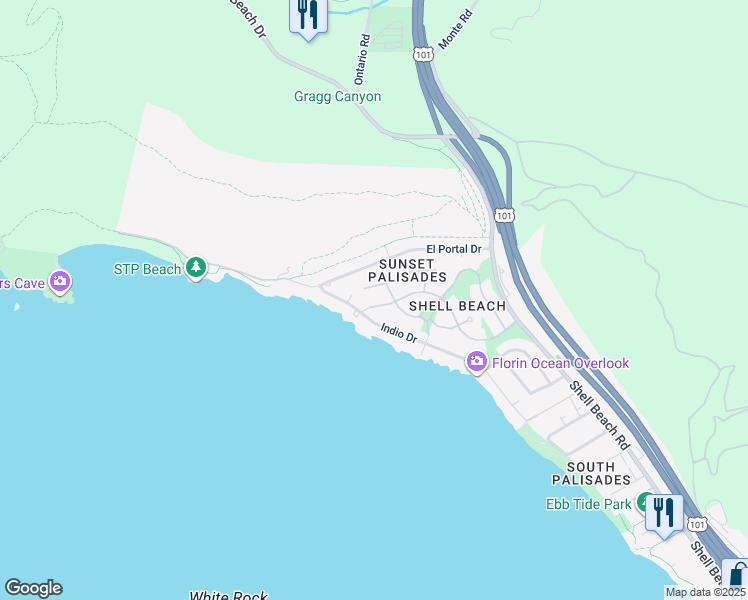map of restaurants, bars, coffee shops, grocery stores, and more near 380 Encanto Avenue in Pismo Beach