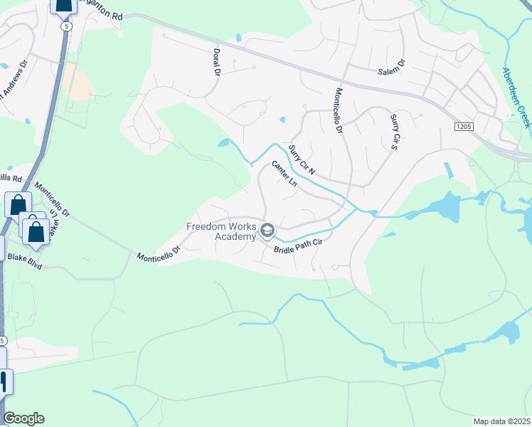 map of restaurants, bars, coffee shops, grocery stores, and more near 8 Canter Lane in Pinehurst