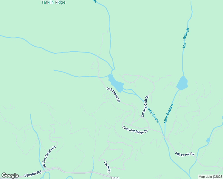 map of restaurants, bars, coffee shops, grocery stores, and more near Oak Creek Road in Franklin
