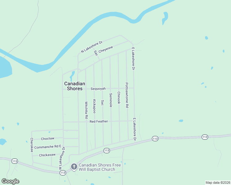map of restaurants, bars, coffee shops, grocery stores, and more near 397 Chinook in McAlester