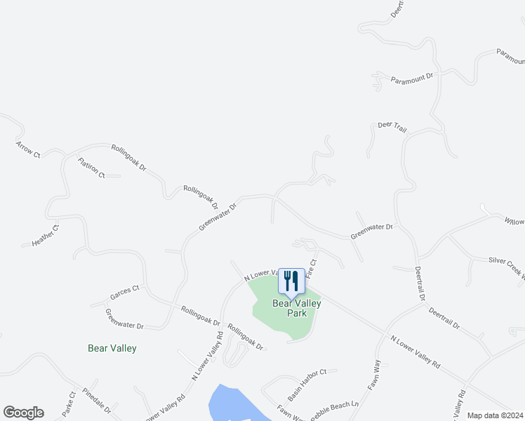 map of restaurants, bars, coffee shops, grocery stores, and more near 29600 Greenwater Drive in Tehachapi