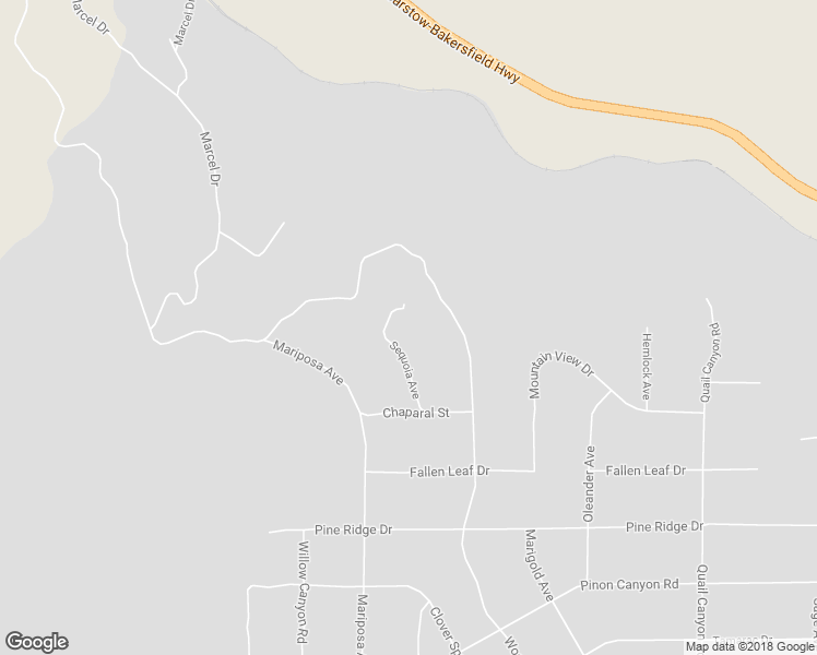 map of restaurants, bars, coffee shops, grocery stores, and more near 24350 Sequoia Avenue in Tehachapi