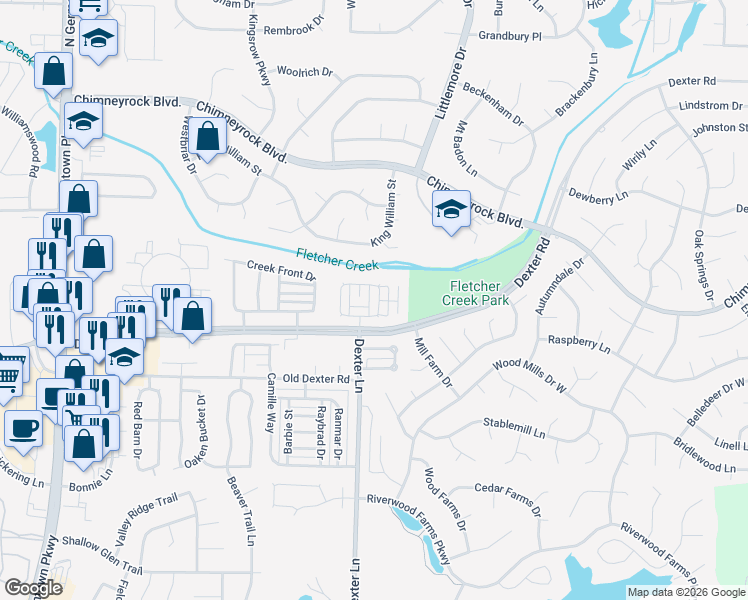 map of restaurants, bars, coffee shops, grocery stores, and more near 1827 Black Bear Circle East in Memphis