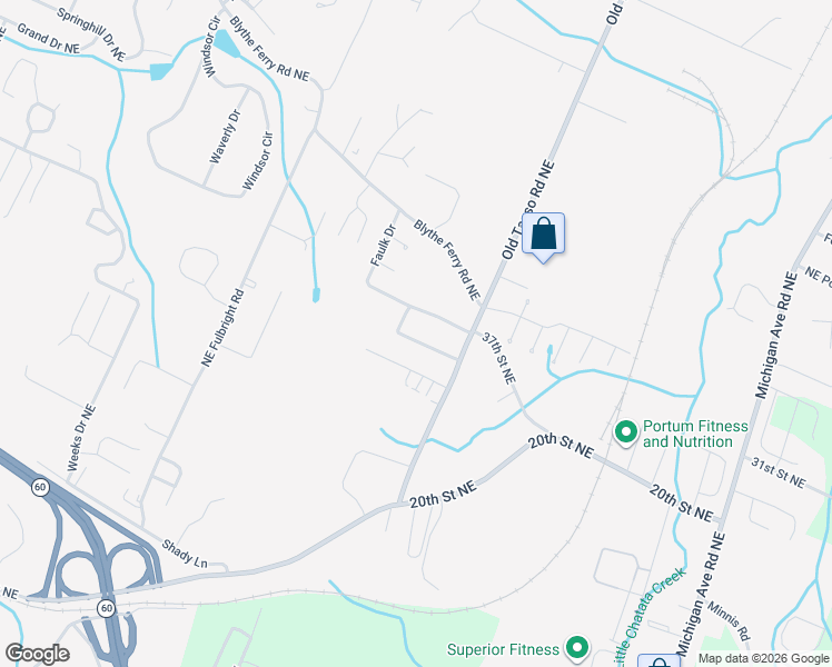 map of restaurants, bars, coffee shops, grocery stores, and more near 1353 Harvey Rd NE in Cleveland