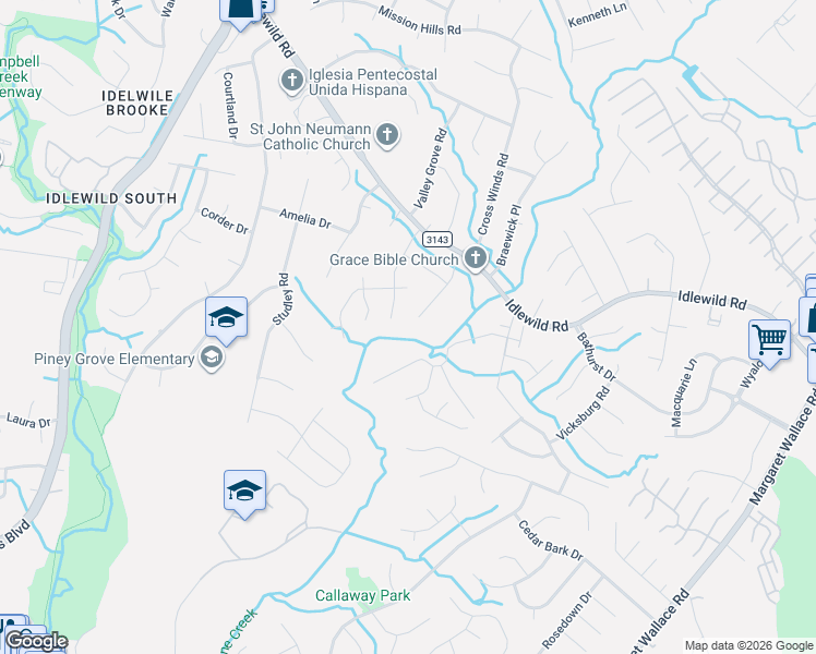 map of restaurants, bars, coffee shops, grocery stores, and more near 2900 Vestal Place in Charlotte