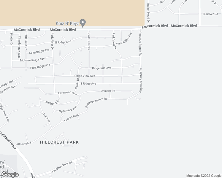 map of restaurants, bars, coffee shops, grocery stores, and more near 2625 Unicorn Road in Bullhead City