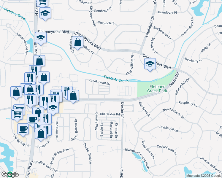 map of restaurants, bars, coffee shops, grocery stores, and more near 8419 Seagull Drive in Memphis