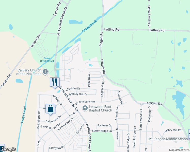 map of restaurants, bars, coffee shops, grocery stores, and more near 10076 Mill Hill Avenue in Shelby County
