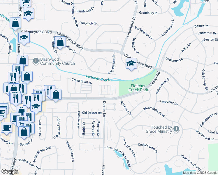 map of restaurants, bars, coffee shops, grocery stores, and more near 1827 Black Bear Circle East in Memphis