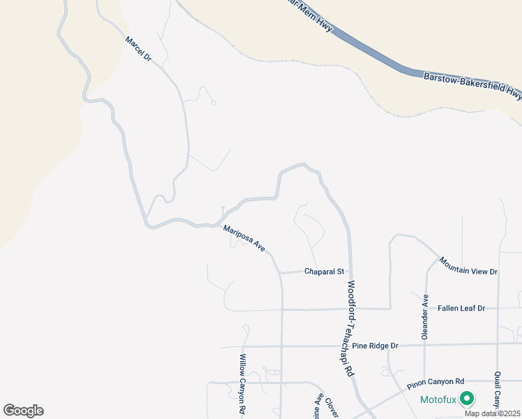 map of restaurants, bars, coffee shops, grocery stores, and more near 182 West Tehachapi Boulevard in Tehachapi
