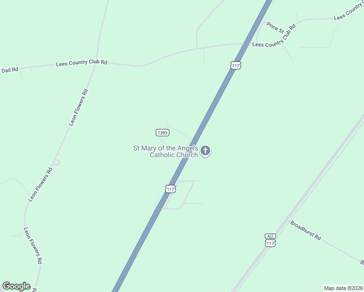 map of restaurants, bars, coffee shops, grocery stores, and more near 109-137 West Pine Forest Road in Mount Olive