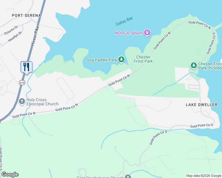 map of restaurants, bars, coffee shops, grocery stores, and more near 7739 Ridge Bay Drive in Hamilton County