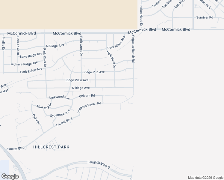 map of restaurants, bars, coffee shops, grocery stores, and more near 3382 South Ridge Avenue in Bullhead City