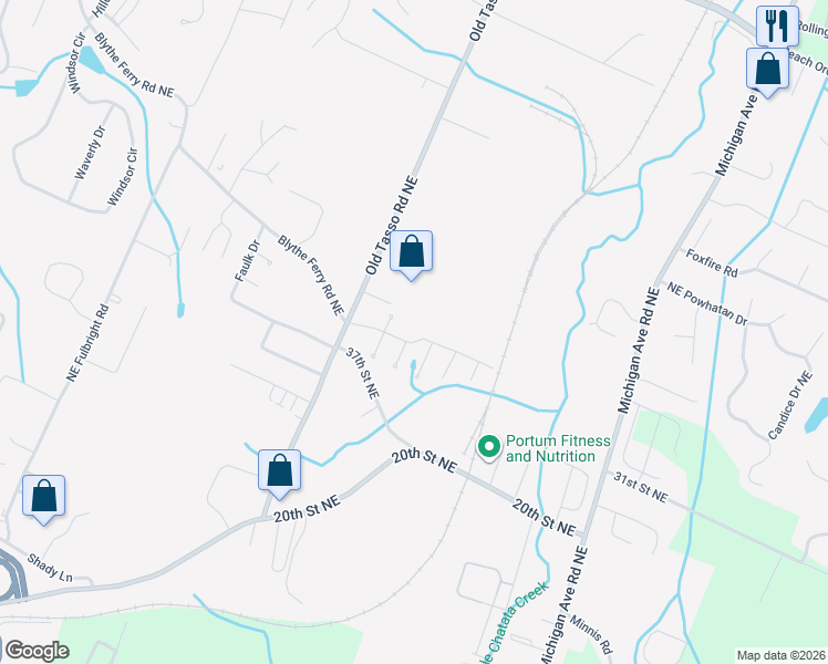 map of restaurants, bars, coffee shops, grocery stores, and more near 1687 Stonebriar Drive Northeast in Cleveland