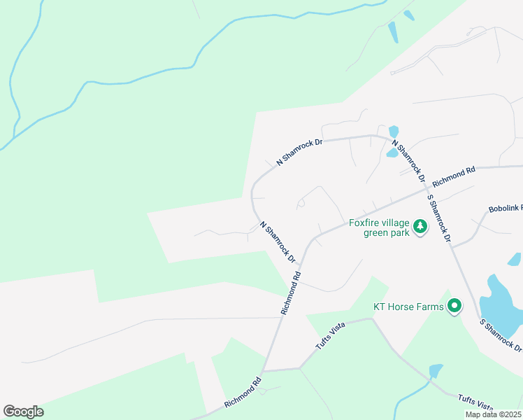 map of restaurants, bars, coffee shops, grocery stores, and more near North Shamrock Drive in Foxfire